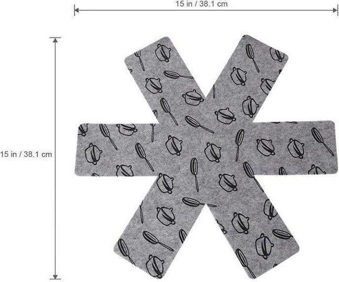 Produktbild JTI Topf-/Bratpfannenschutz 38 cm, 5er-Pack (38 cm, Textil)