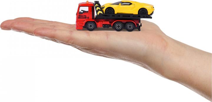 Actual product image Majorette MAN TGS Tow Truck w. Ford GT yellow