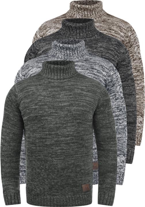 Actual product image Solid Philaremo Men's Roll Neck Jumper Turtleneck Made Of 100% Cotton (L)