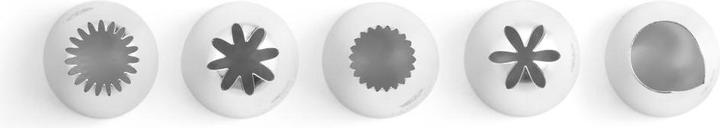 Actual product image Hendi Stainless steel piping nozzle set "Flowers & blossoms" (Nozzle)