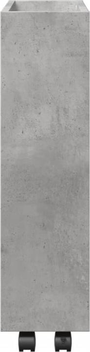 Immagine prodotto vidaXL Carrello portaoggetti Carrello da cucina stretto a 3 ripiani grigio cemento