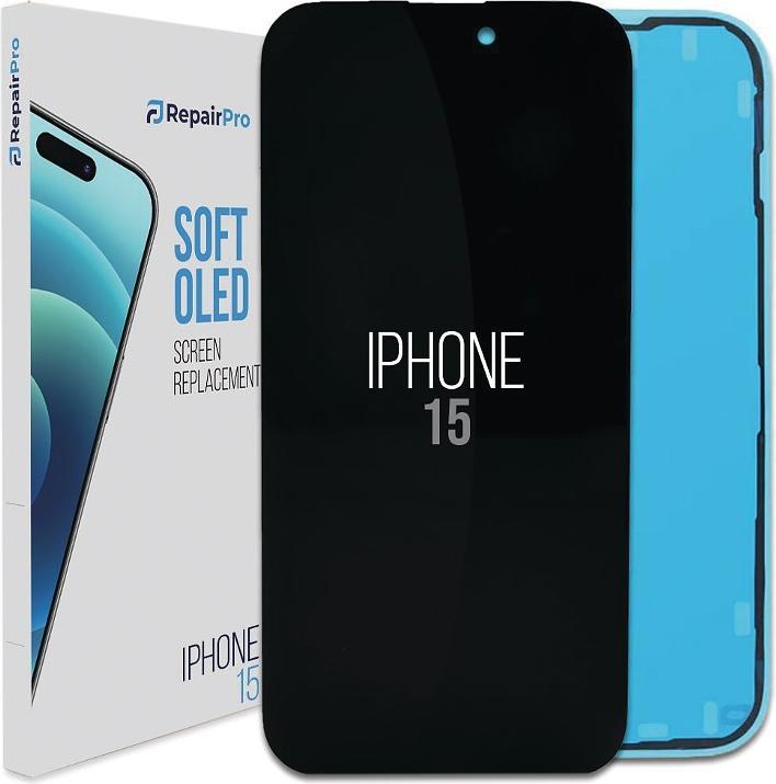 RepairPro | iPhone 15 | Replacement Screen | Soft OLED (Display, Apple iPhone 15)