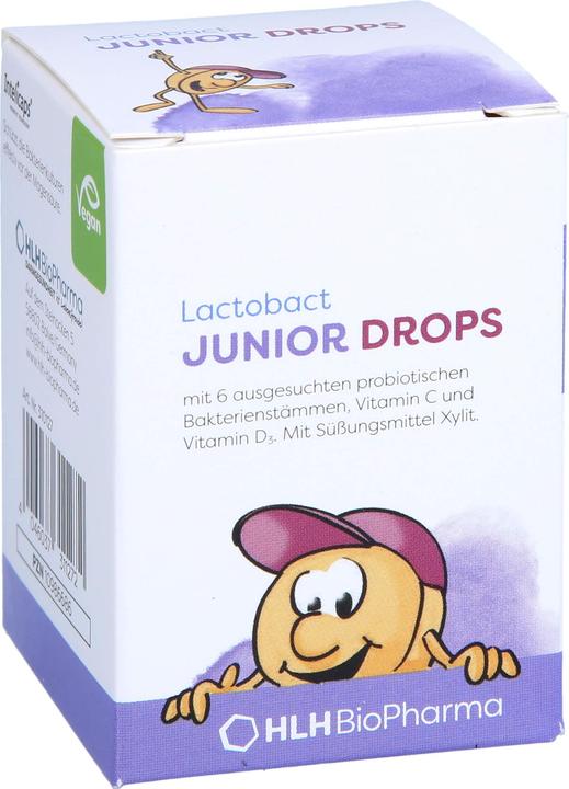 Actual product image Lactobact JUNIOR + Drops (60 Piece, Sweet, 56 g)