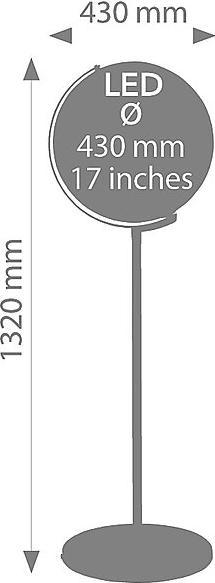 Actual product image emform Standing globe Soyuz LD silver (43 cm)