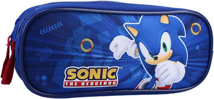 Produktbild Vadobag Sonic Still Unstoppable Federmäppchen, 2 Fächer, Blau