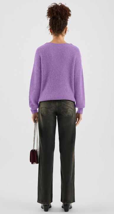 Produktbild s.Oliver Strickpullover Strickpullover mit V-Auschnitt (M)