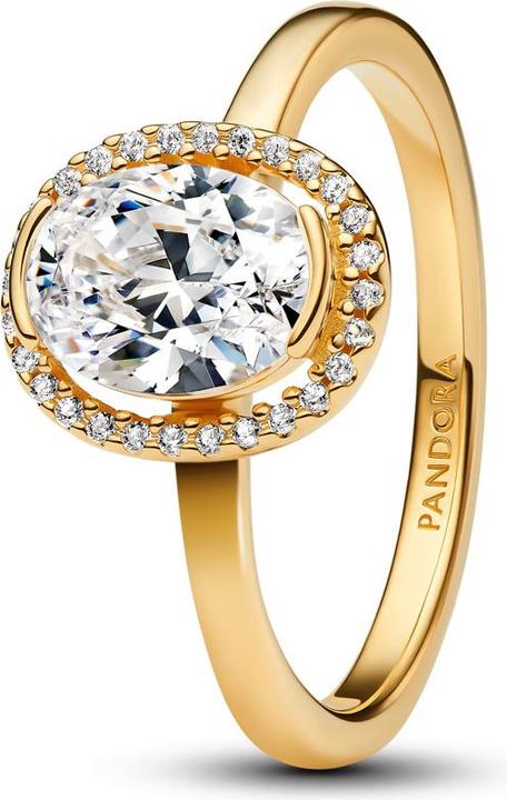 Immagine prodotto Pandora Ovaler Funkelnder Strahlenkranz Ring (18, 585/14 K Oro)