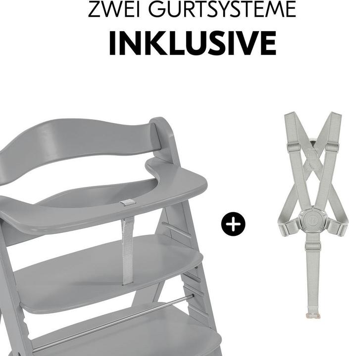 Produktbild Hauck Hochstuhl Alpha Plus - im Sparset inkl. Sitzkissen (Treppenhochstuhl)