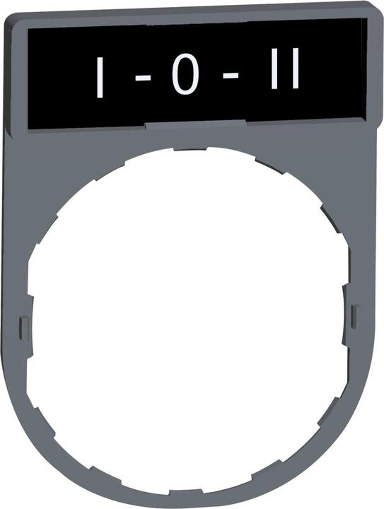 Produktbild Schneider Electric Schildträger 30x40mm, mit Schild I-0-II, ZBY2186C0