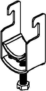 Produktbild Niedax NIE BUK54 Universal-BÃ¼gelschelle fÃ¼r 1 Kabel D50-54mm feuerverz.