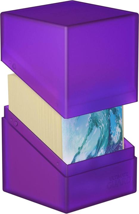 Actual product image Ultimate Guard Card Box Boulder Deck Case Standard Size 100+ Amethyst