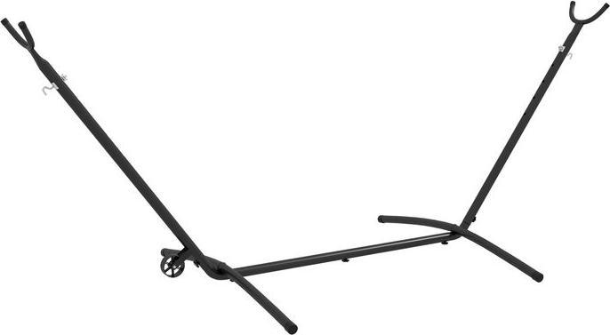 Immagine prodotto Swisshandel24 Hängemattengestell mit Rollen, verstellbare Haken, bis 220 kg belastbar, stabiler Stahl (220 kg)