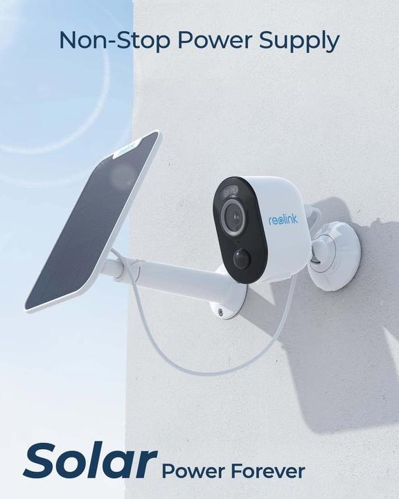 Image du produit Reolink Argus Series B330+Solar Panel+64GB SD Card-5MP (2560 x 1440 Pixels)