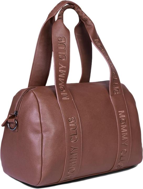 Actual product image Childhome Wickeltasche Mommy Club Signatur Leder dunkelbraun