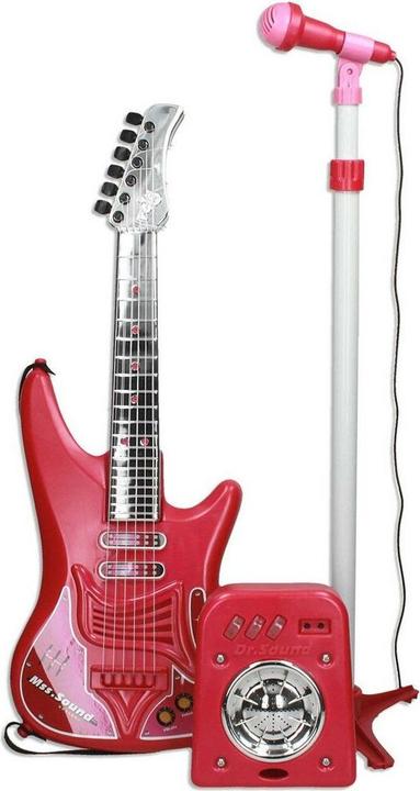 Immagine prodotto Reig Chitarra per bambini microfono rosso (Inglese, Spagnolo)