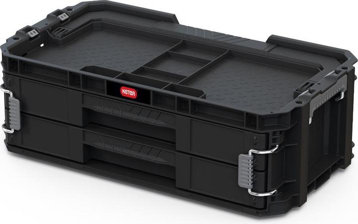 Keter Box Organizer Met 2 Verbonden Lades