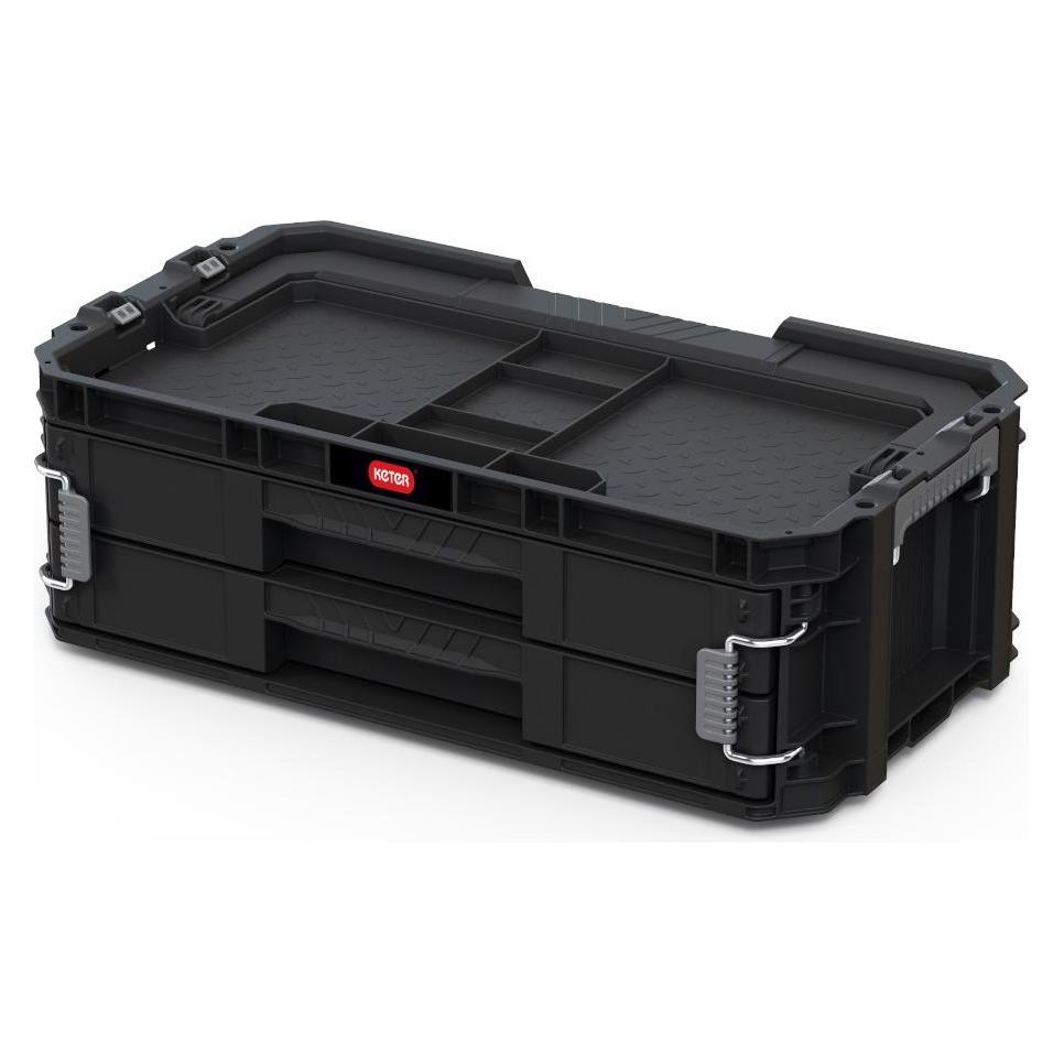 Keter, Assortimentsdoos, Box Organizer Met 2 Verbonden Lades