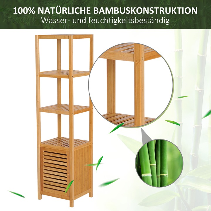 Actual product image Homcom Bathroom cabinet (36 x 33 x 140 cm)
