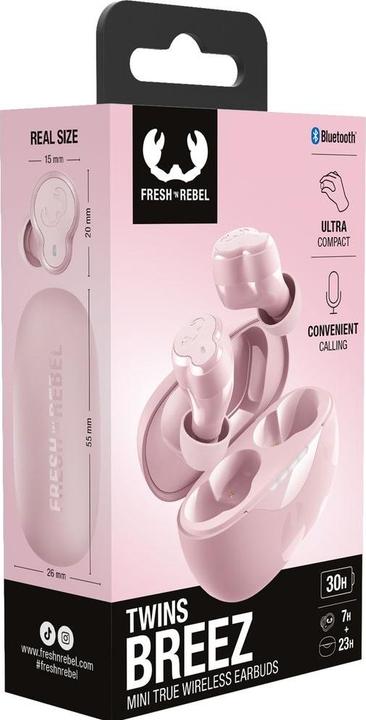 Productafbeelding Fresh'N Rebel Fresh 'n Rebel Twins Breez Pastel Pink (NC, 7 h, Draadloze)