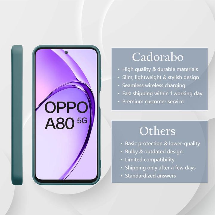 Image du produit Cadorabo Coque pour Oppo A80 TPU Liquid Silicone Case (Oppo A80)