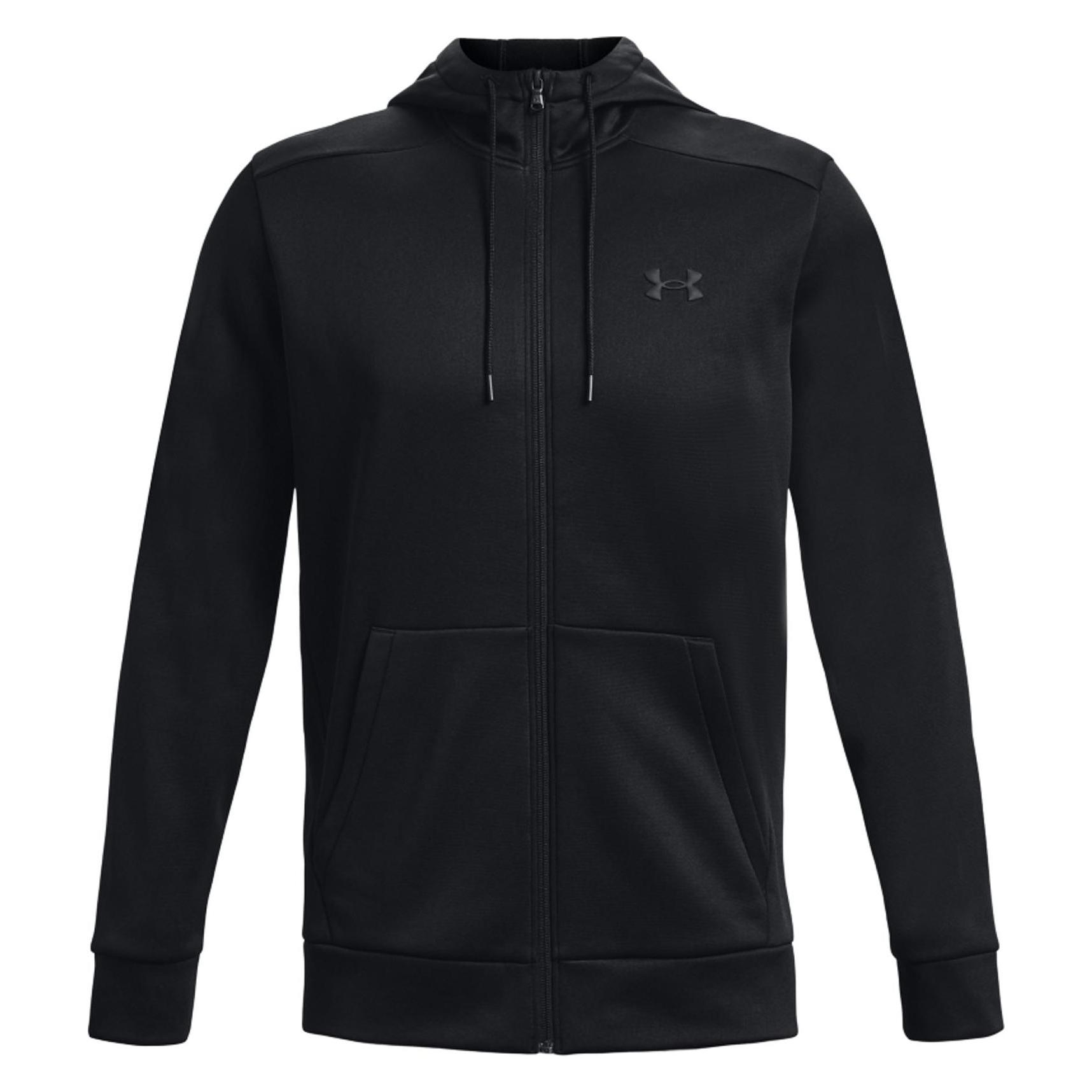 Under Armour, Herren, Pullover, Ua Armour Fleece Fz Hoodie, Schwarz, (Xs)