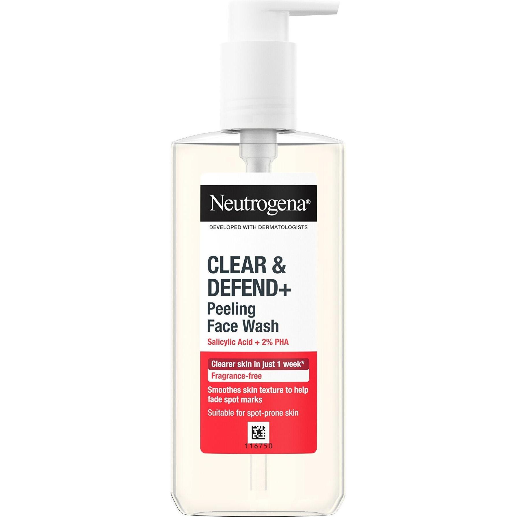 Neutrogena, Pulizia viso, Clear & Defend + Lavaggio del viso (Salviette detergenti per il viso, 200 ml)