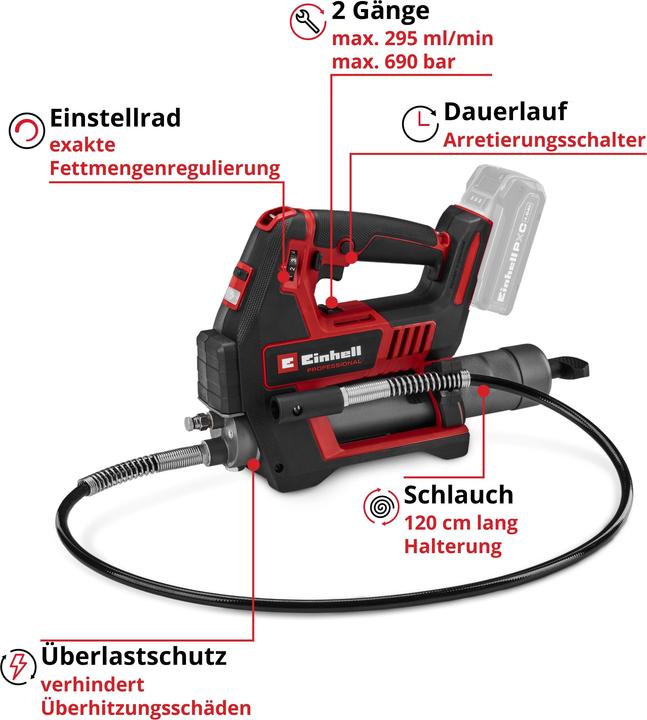 Immagine prodotto Einhell Professionelle Akku-Fettschmierpistole