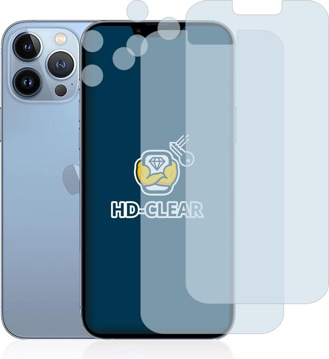 Produktbild BROTECT Schutzfolie Displayschutz Displayschutzfolie Folie Klar Transparent (2 Stück, Apple iPhone 13 Pro Max)