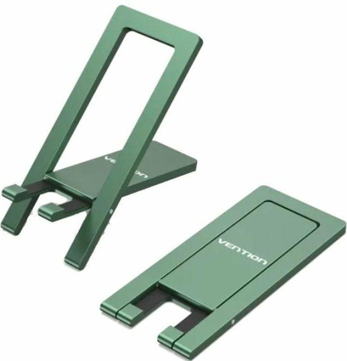 Actual product image Vention Portable Cell Phone Stand Holder for Desk Aluminum Alloy Type Green