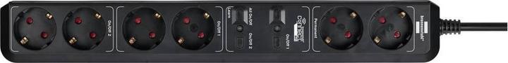 Produktbild Brennenstuhl Eco-Line WIFI 6-fach Steckdosenleiste 1,5m (6x, CEE 7/4, 1.50 m)