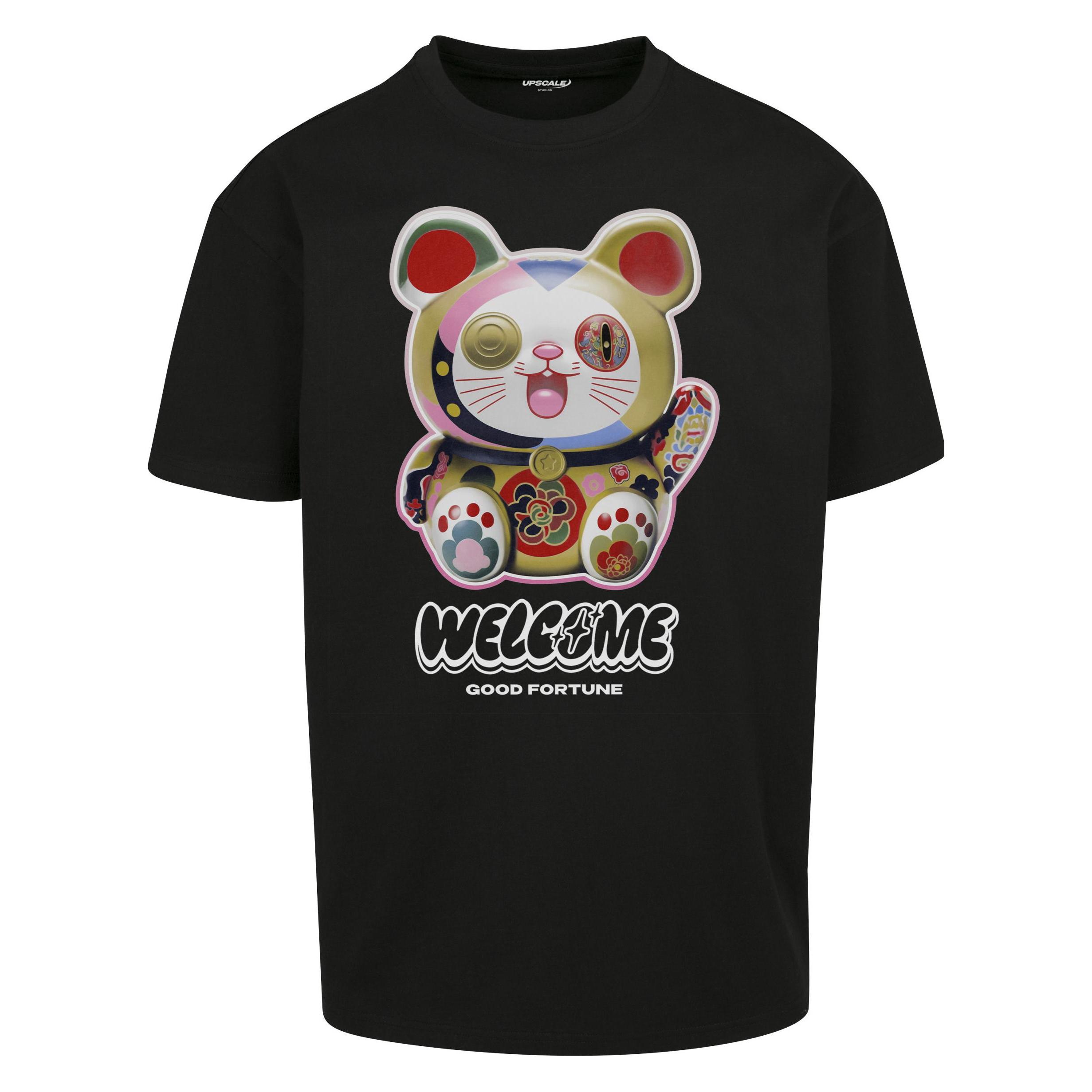 Urban Classics, Herren, Shirts, Welcome Cat Heavy Oversize Tee - 91503, Schwarz, (M)
