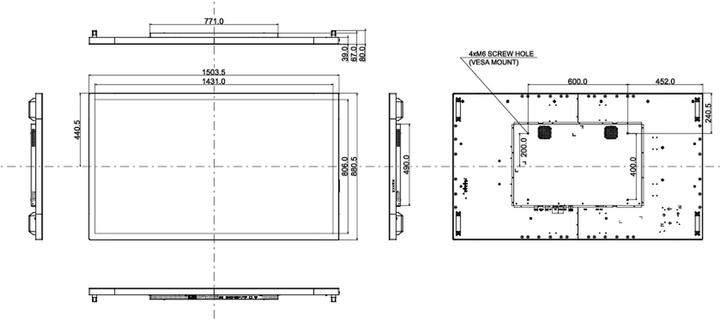 Produktbild iiyama ProLite TF6539UHSC-B1AG (3840 x 2160 Pixel, 65")