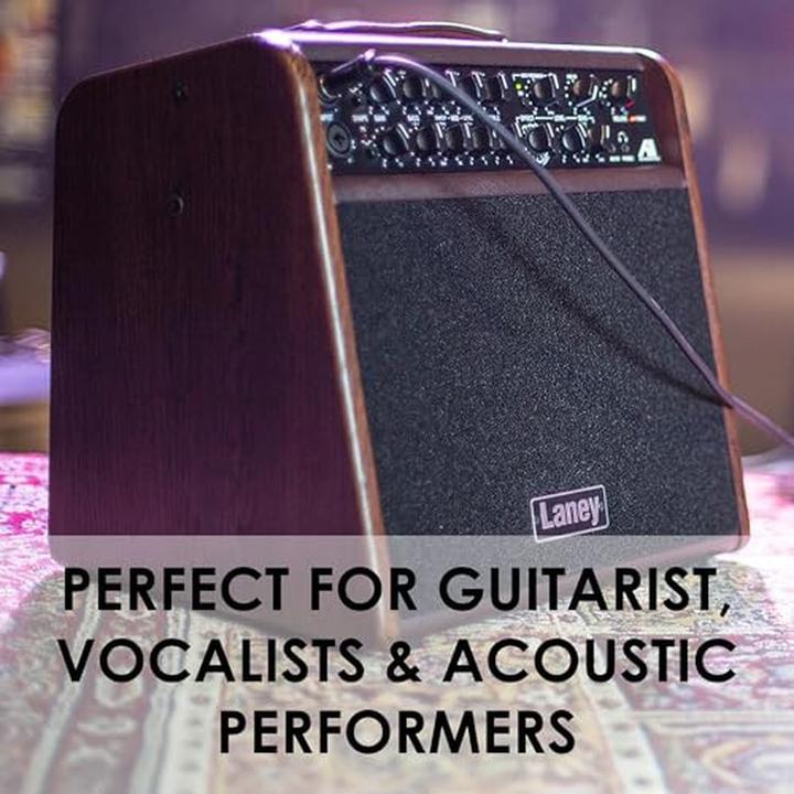 Actual product image Laney Acoustic Instrument Combo Amp with Dual Channels, Digital Effects, Anti-Feedback Control (Guitar, 60 W)
