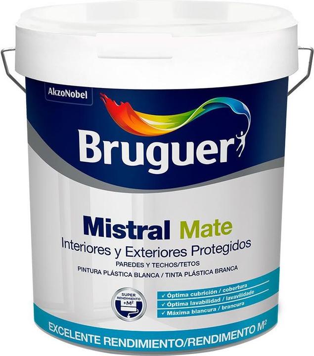 Bruguer Artist Paint White Matt Mistral (4000 ml)