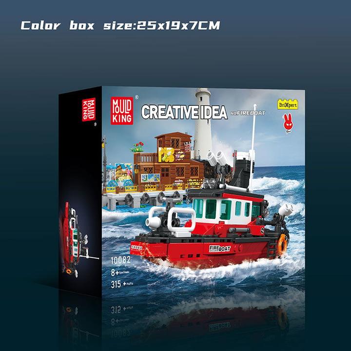 Actual product image Mould King Fire boat