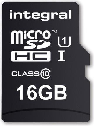 Actual product image UltimaPro MicroSDHC Memory Card up to /s, U1 Rating MicroSD UHS-I (16 GB, microSD, U1, UHS-I)