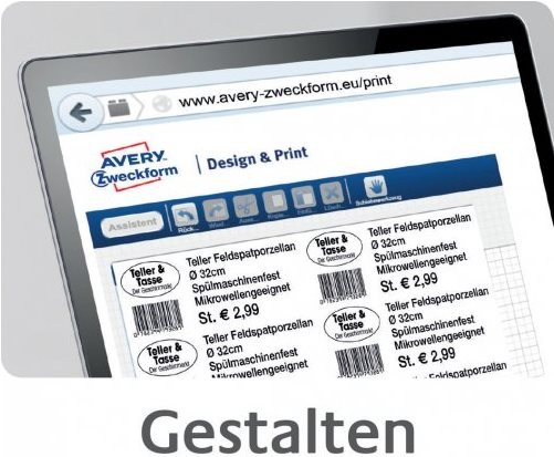 Produktbild Avery Regalschilder