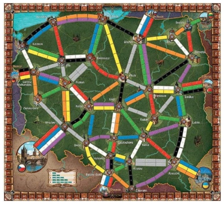 Actual product image Rebel Dodatek do gry Wsiąść do Pociągu: Kolekcja Map 6.5 - Polska (Polish)
