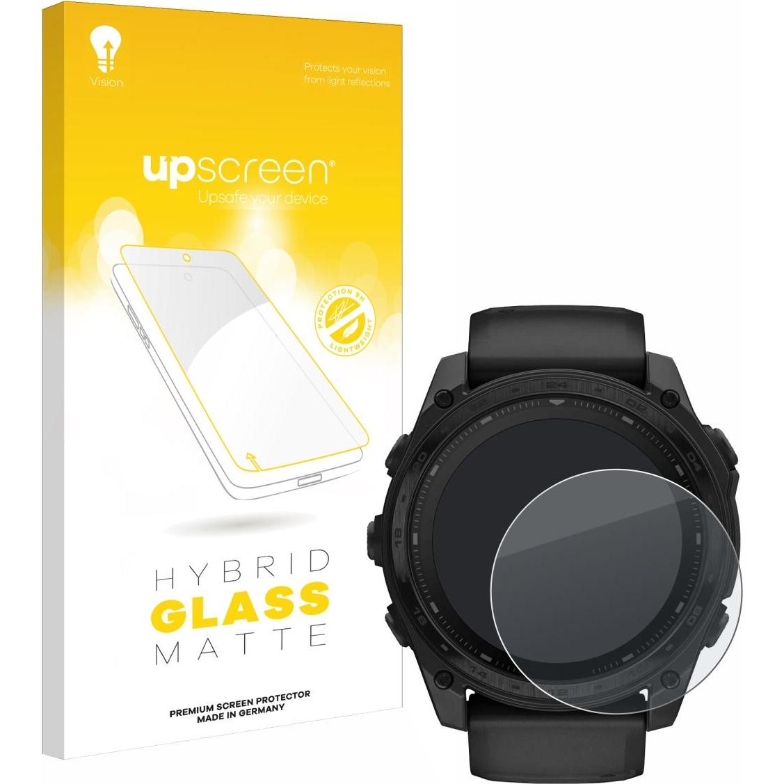 upscreen Schutzglas Schutzfolie Displayschutz Display Schutz Glas Folie matt, Smartwatch Schutzfolie, Grau