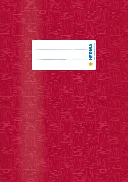 Actual product image HERMA Exercise book cover, DIN A5, made of PP, wine red covered (A5, Hardcover)