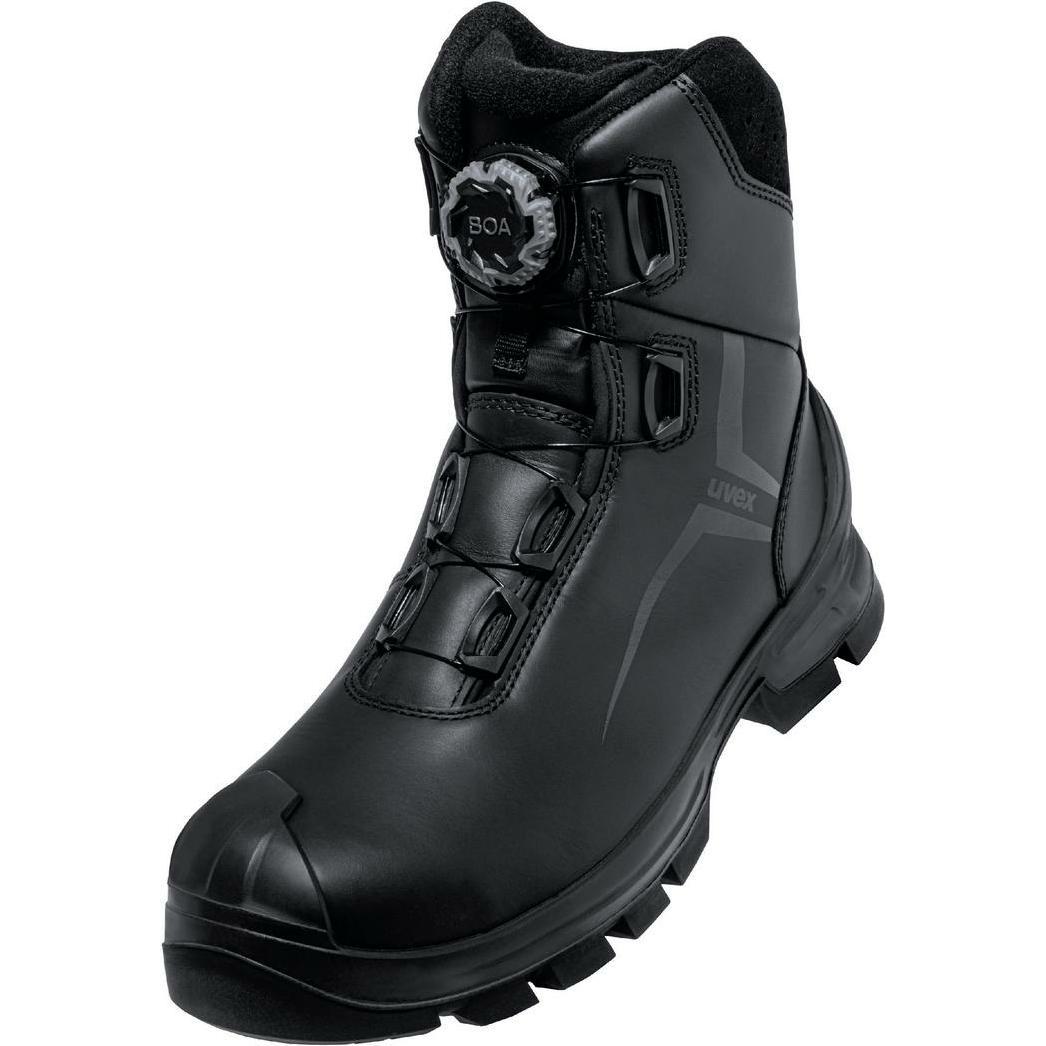 Uvex Sports, Sicherheitsschuhe, uvex 2 MACSOLE Stiefel S3L 65363 schwarz, orange Weite 12 Grösse 44 (S3, 44)