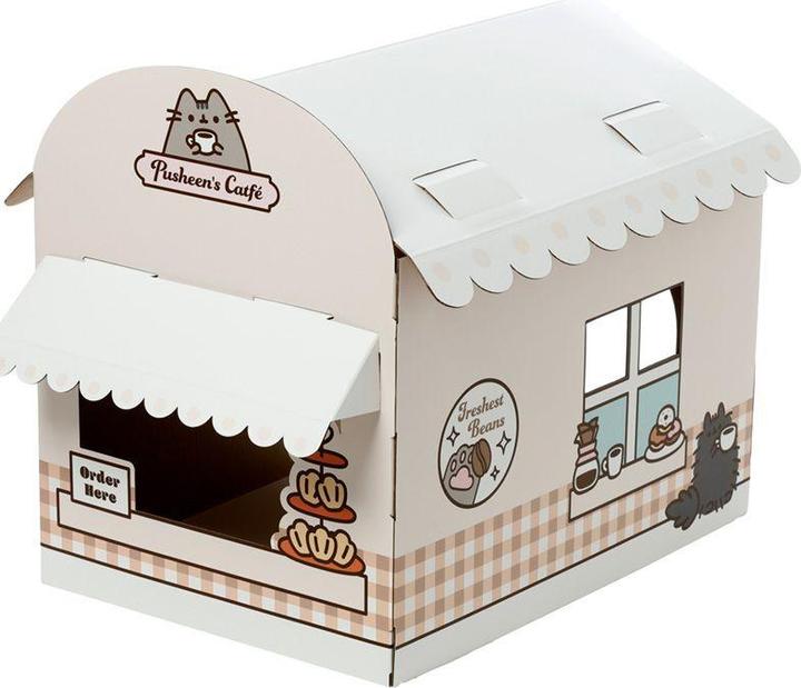 Immagine prodotto Puckator Casetta per gatti Pusheen il gatto - Costruisci da solo la tana del gatto in cartone al 100% (1 x)