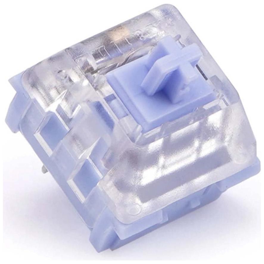 Ducky Interruttori Kalih Polia, meccanici, a 3 pin, tattili, MX-Stem, 45g - 110 pezzi, Accessori per mouse + tastiere, Trasparente