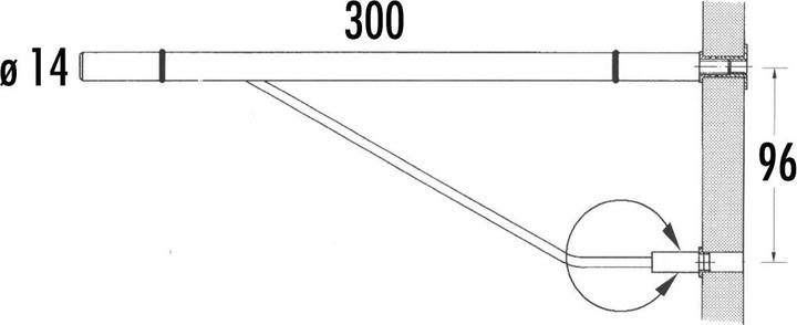 Produktbild EBB Glastablarträger (1 Stk.)