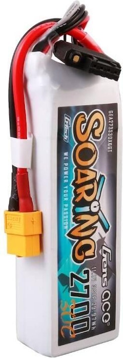 Actual product image Gens Ace G-Tech Soaring 2700mAh 11.1V 30C 3S1P LiPo Battery (11.10 V, 2700 mAh)