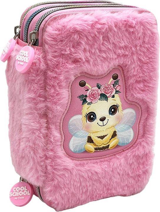 Tinka Magic Tinka - Triple Pencilcase - Bee Pink (8-804205)