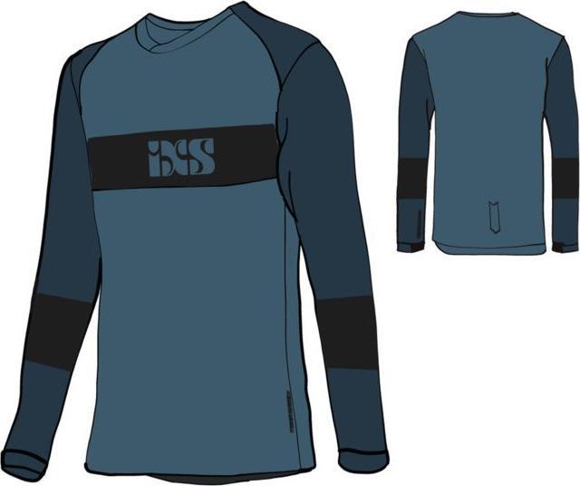 Immagine prodotto iXS Maglia a maniche lunghe Trigger EVO per bambini - Storm Marine (L)