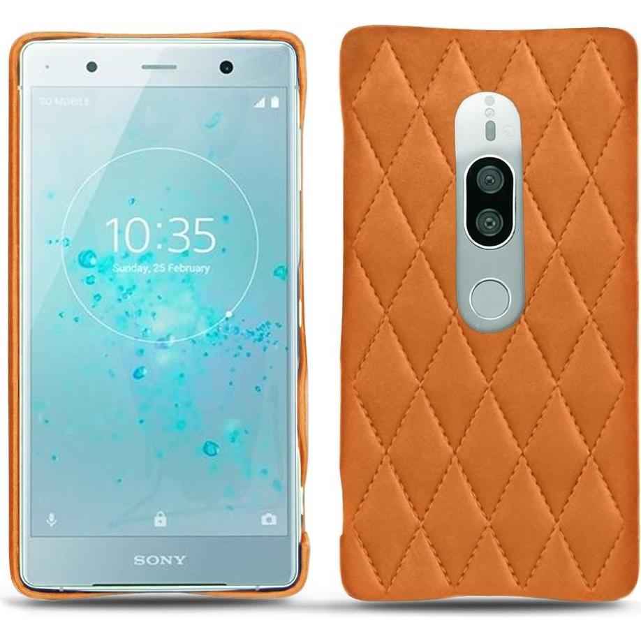 Thumbnail - Noreve Lederschutzhülle (Sony Xperia XZ2 Premium), Smartphone Hülle, Orange