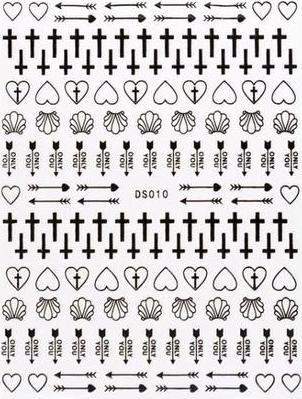 Actual product image Beautynails Bna Stickers Nail Cb086 Black (Black)