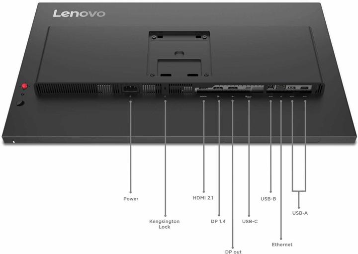 Actual product image Lenovo ThinkVision P27QD-40 (2560 x 1440 pixels, 27")